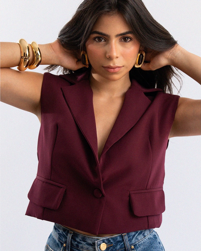 Colete Solenne Bordô